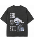 Vintage Fade Wash Oversized T-shirt Back Design