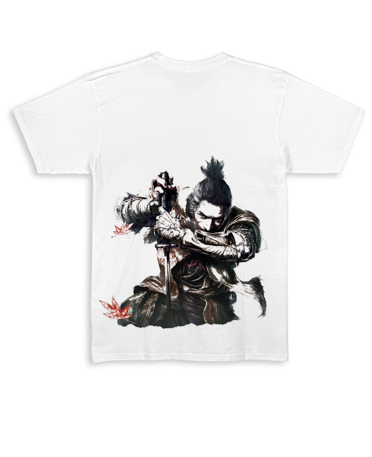 White Regular Fit T-shirt Back Design