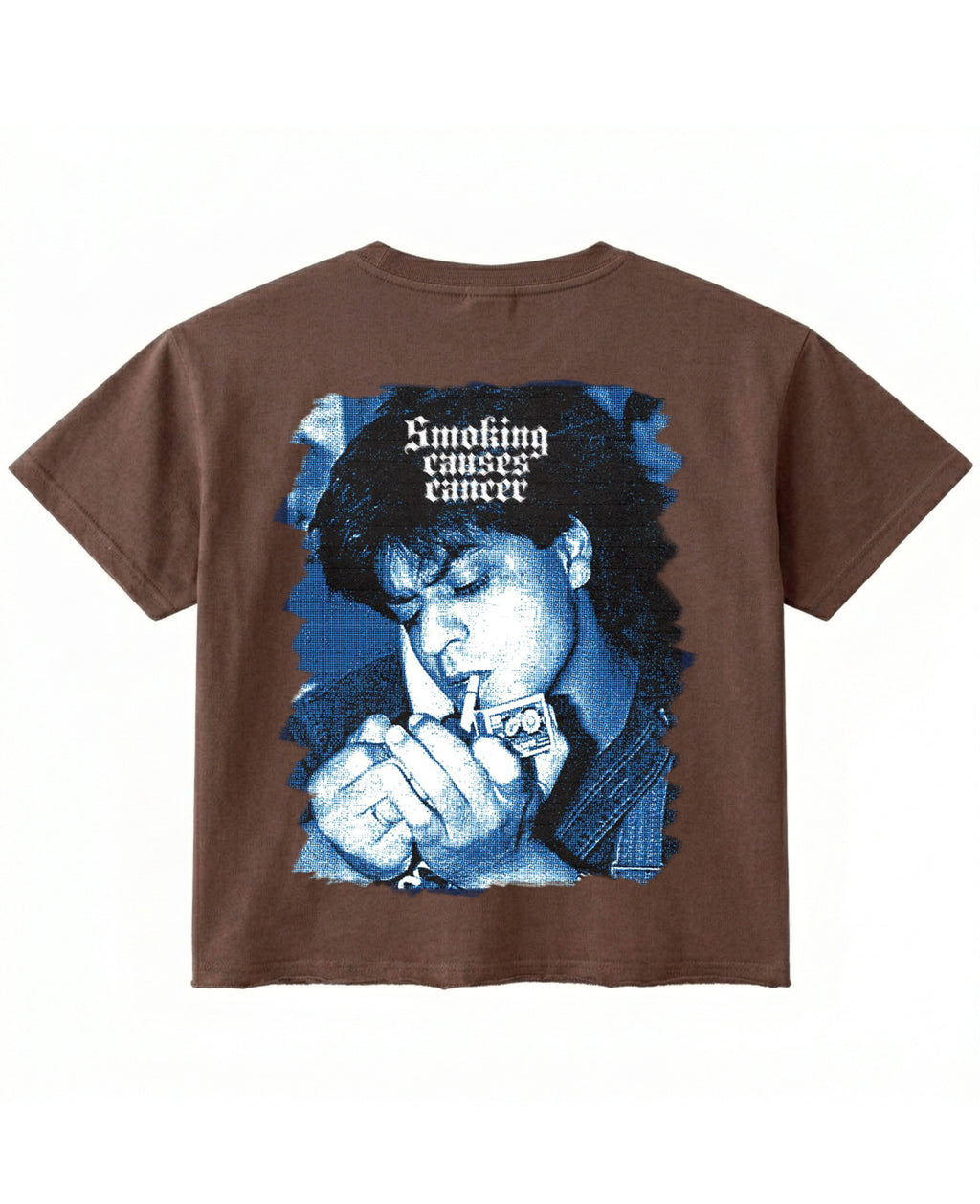 Brown Boxy Fit T-shirt Back Design