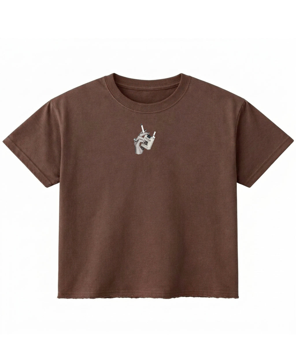 Brown Boxy Fit T-shirt Front Design