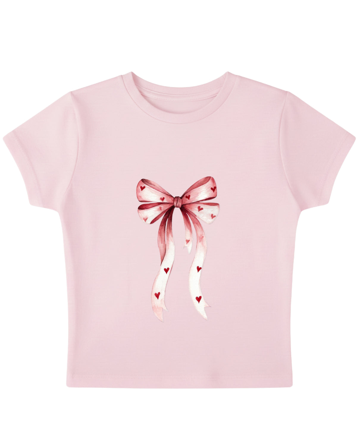 Baby Pink Baby Tee Front Design