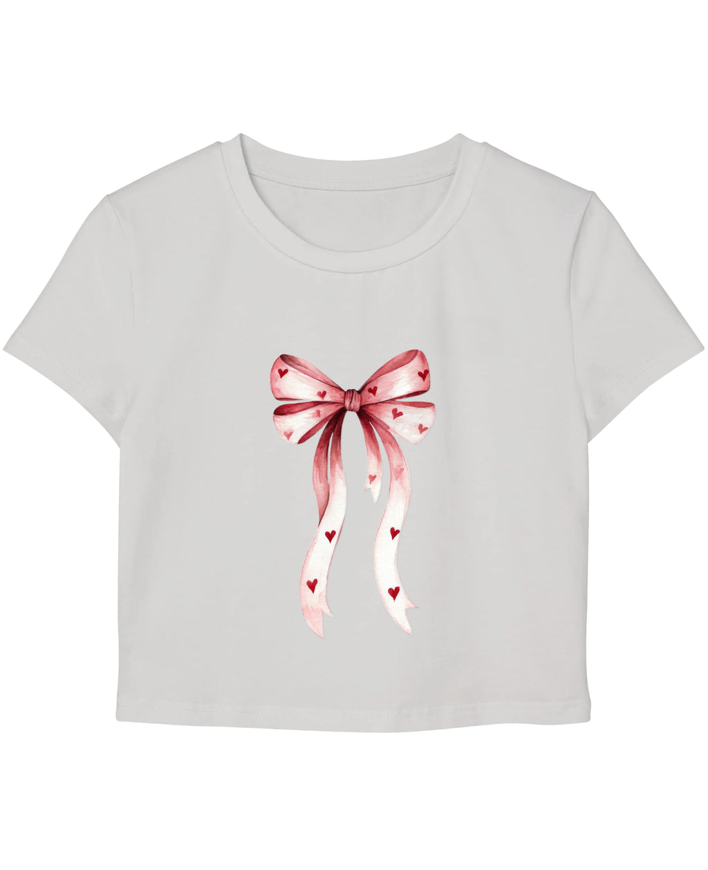 White Baby Tee Front Design