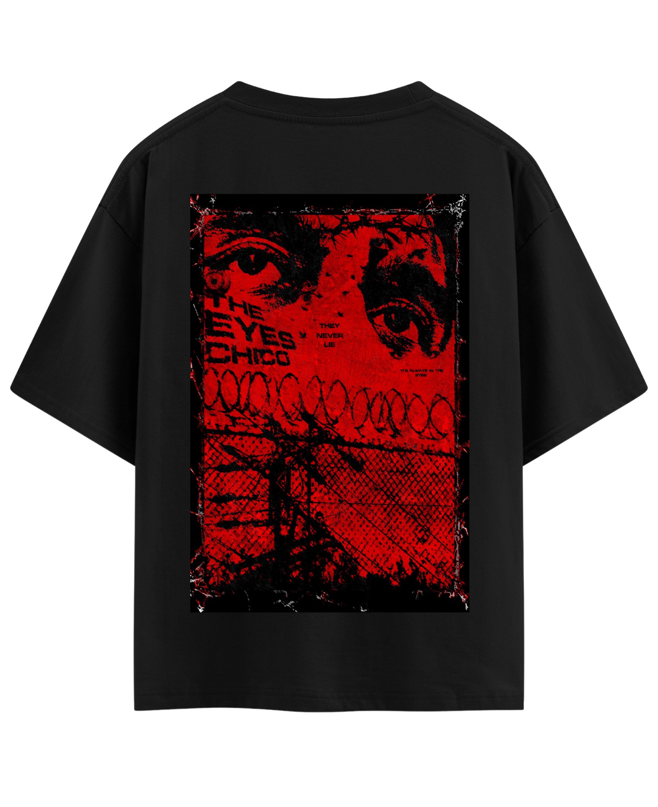 Black Oversized T-shirt Back Design