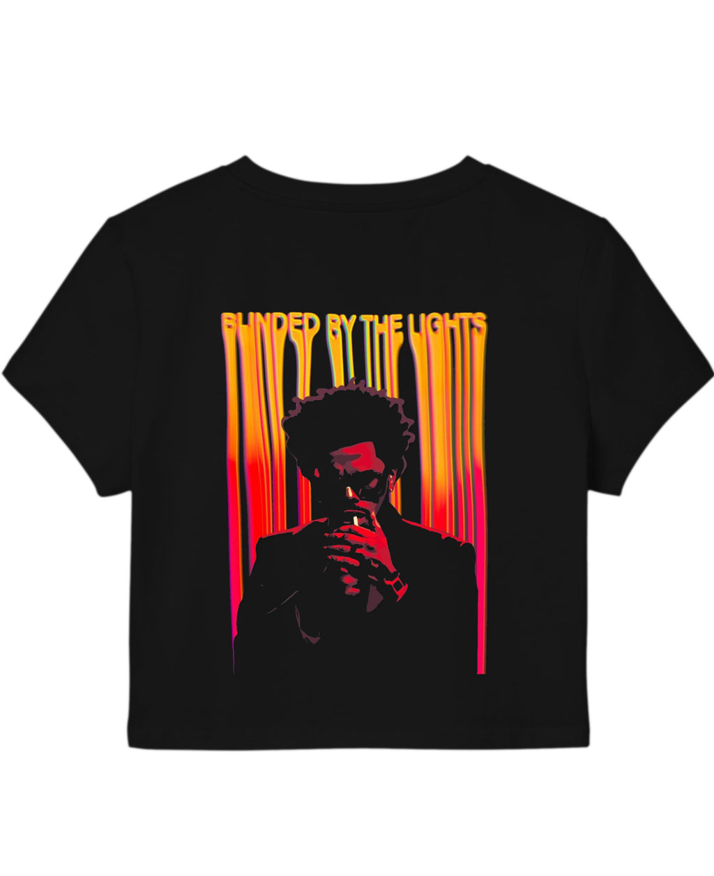 Black Baby Tee Back Design
