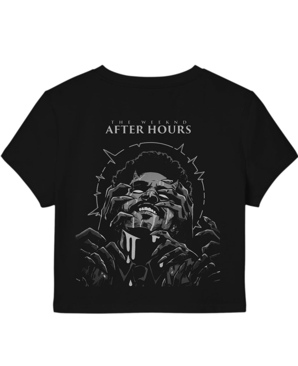 Black Baby Tee Back Design