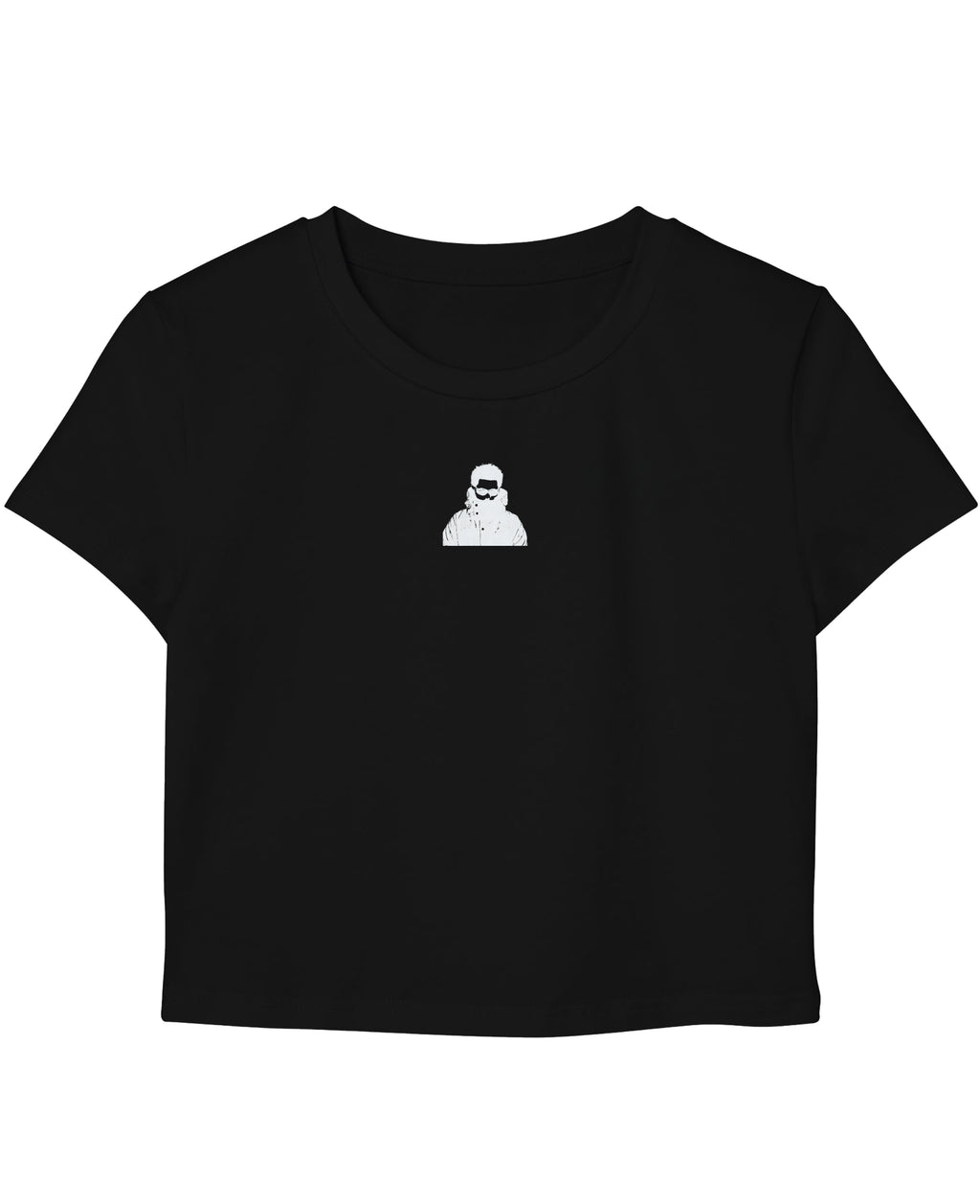 Black Baby Tee Front Design