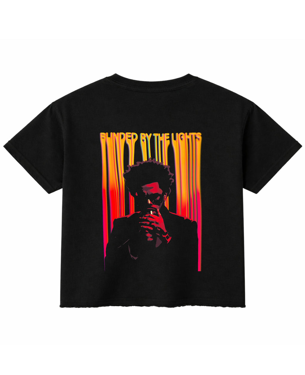 Black Boxy Fit T-shirt Back Design
