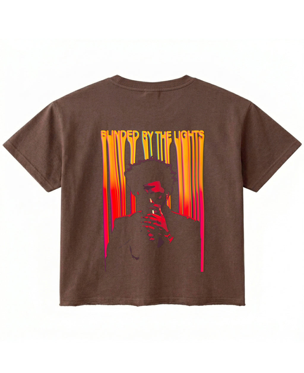 Brown Boxy Fit T-shirt Back Design