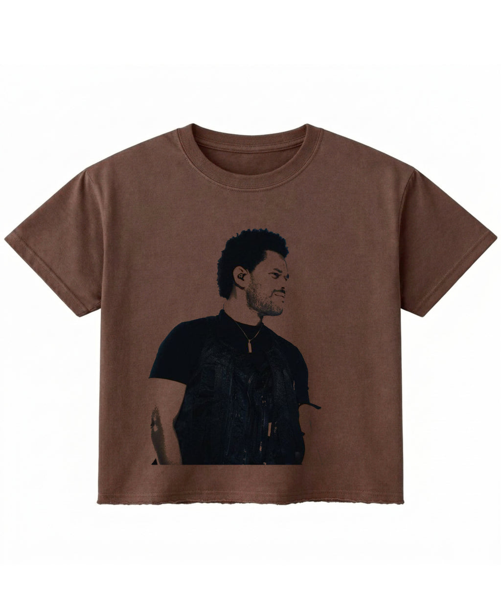 Brown Boxy Fit T-shirt Front Design