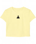 Butter Yellow Baby Tee Front Design
