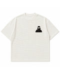 Off-white waffle boxy fit Front Design