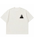 Off-white waffle boxy fit Front Design