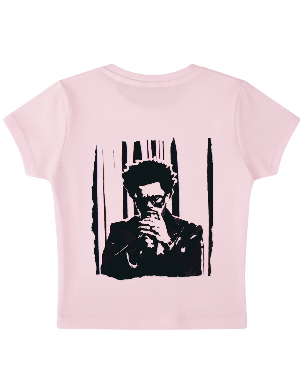 Baby Pink Baby Tee Back Design