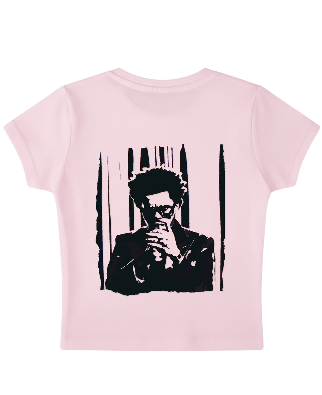 Baby Pink Baby Tee Back Design