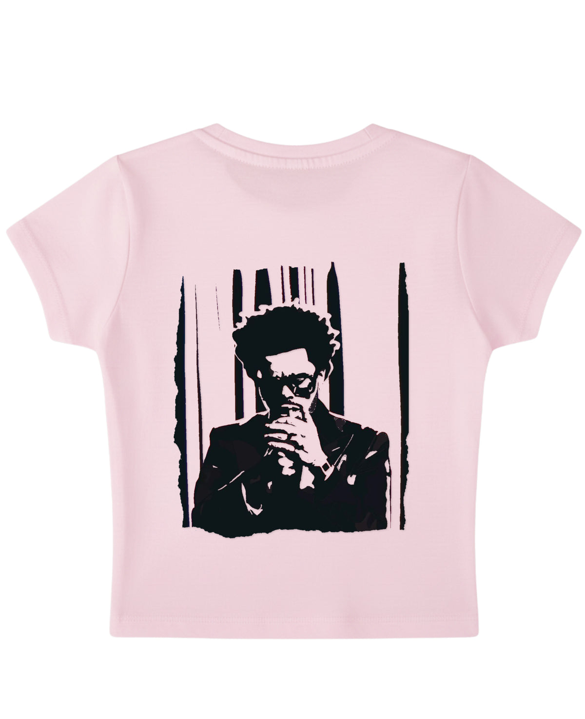 Baby Pink Baby Tee Back Design
