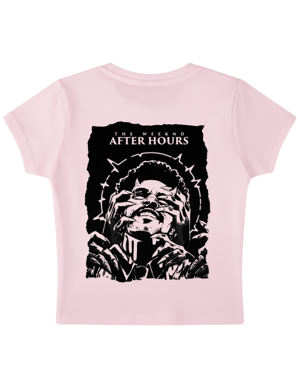 Baby Pink Baby Tee Back Design