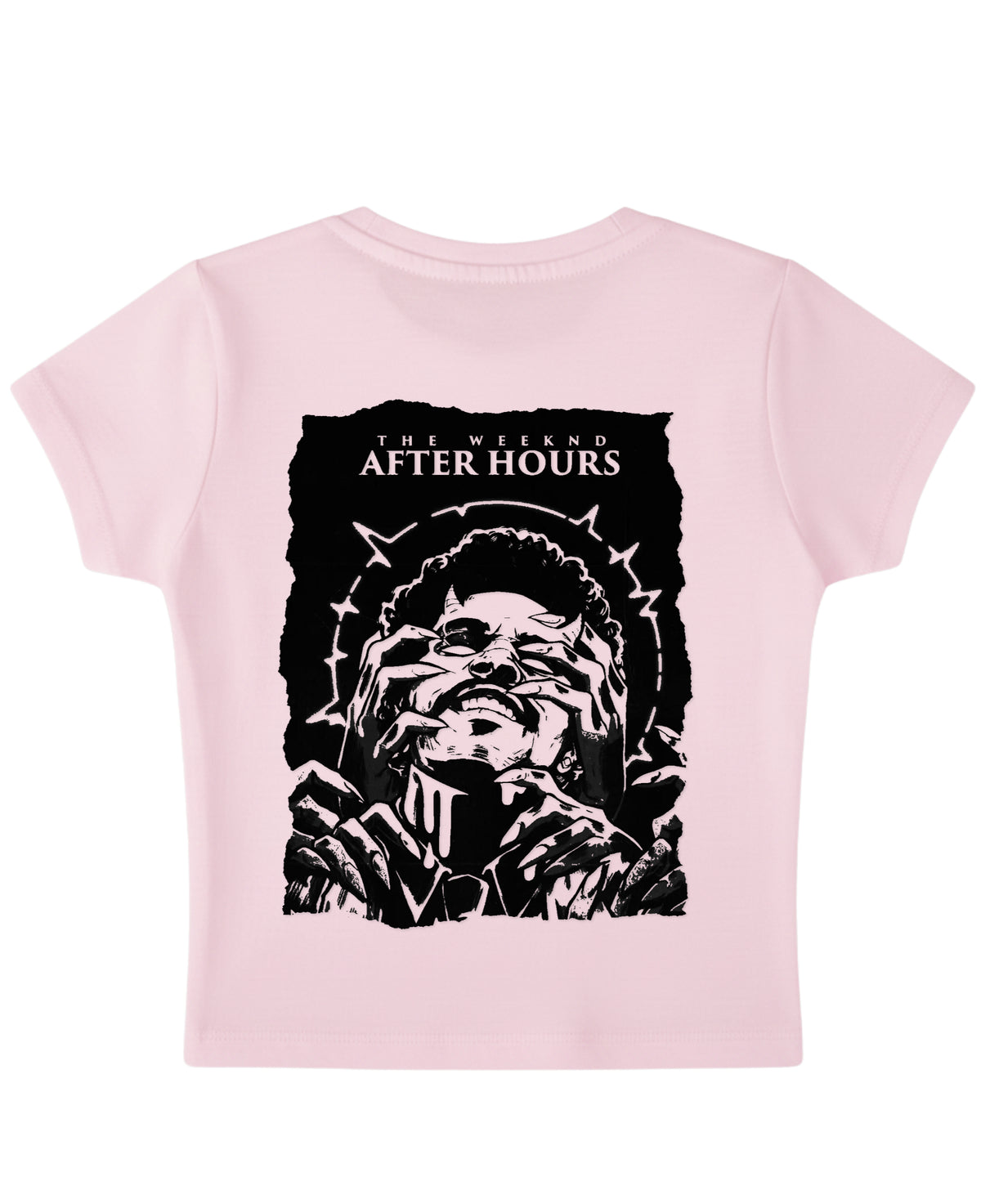 Baby Pink Baby Tee Back Design