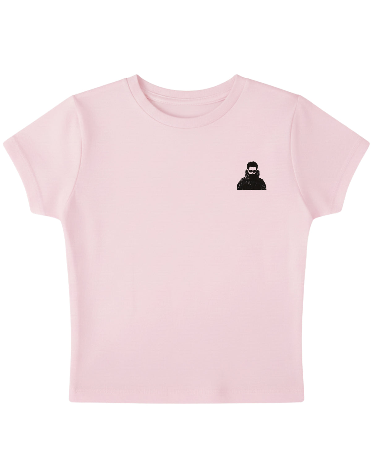Baby Pink Baby Tee Front Design