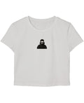 White Baby Tee Front Design