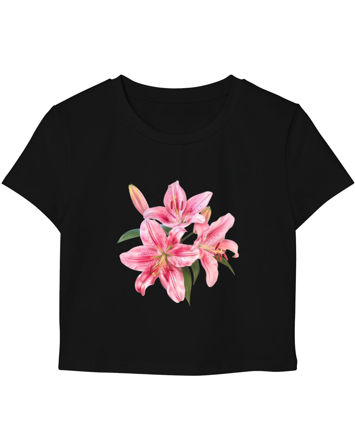 Black Baby Tee Front Design
