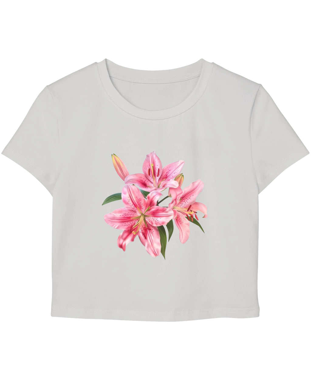 White Baby Tee Front Design