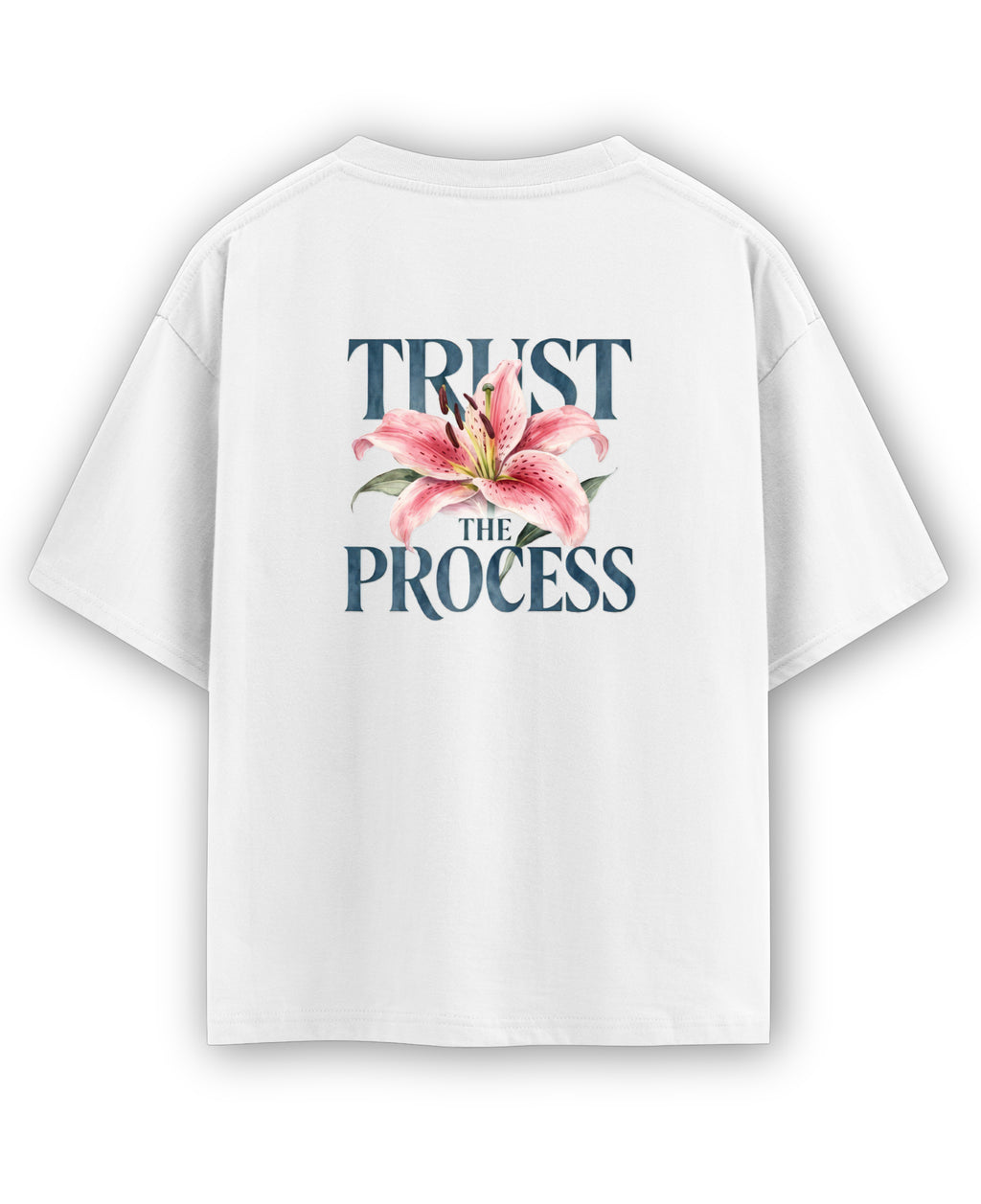White Oversized T-shirt Back Design