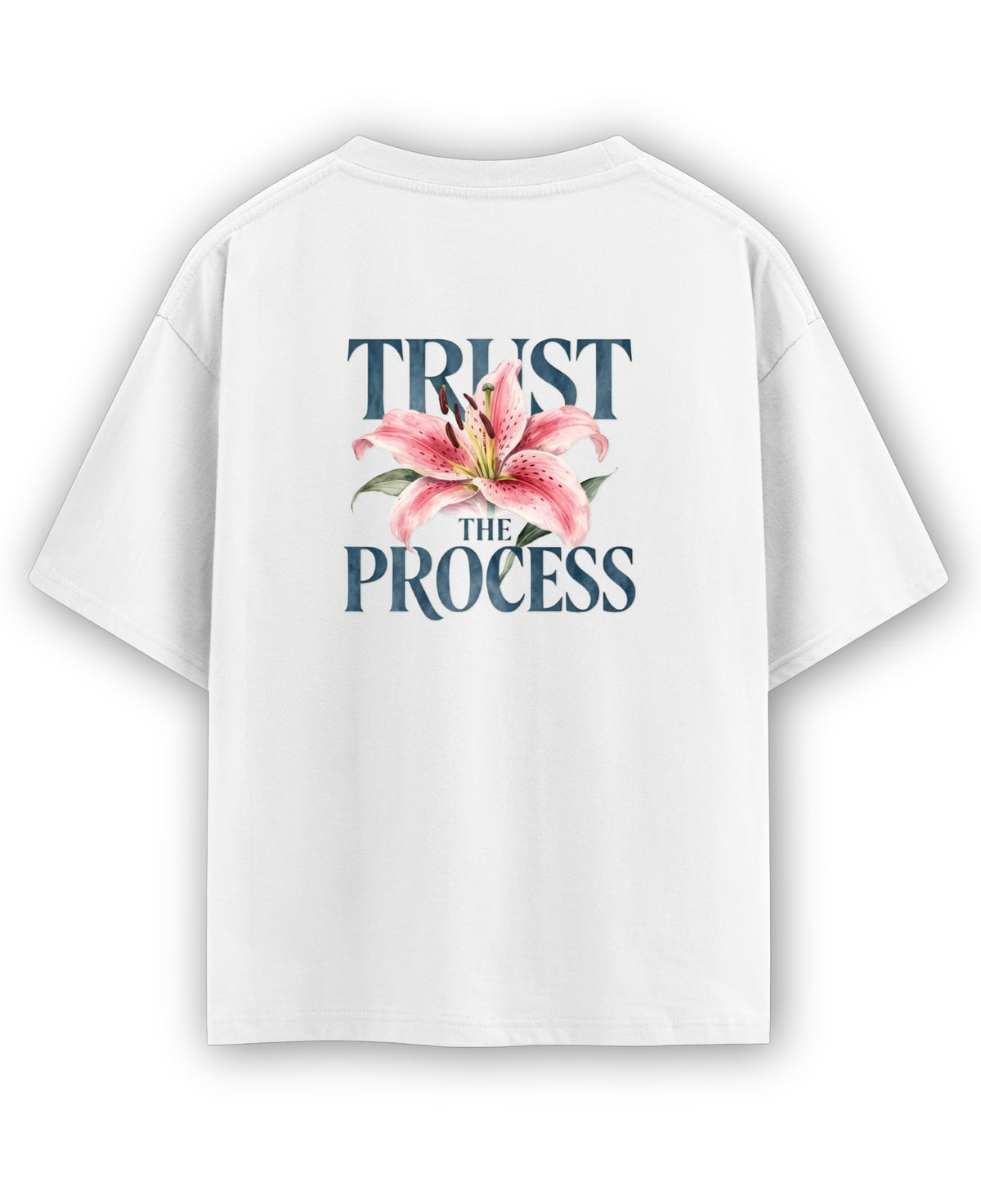 White Oversized T-shirt Back Design