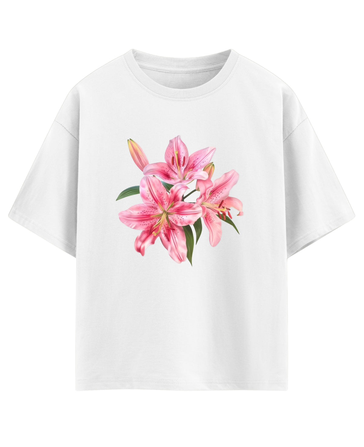 White Oversized T-shirt Front Design