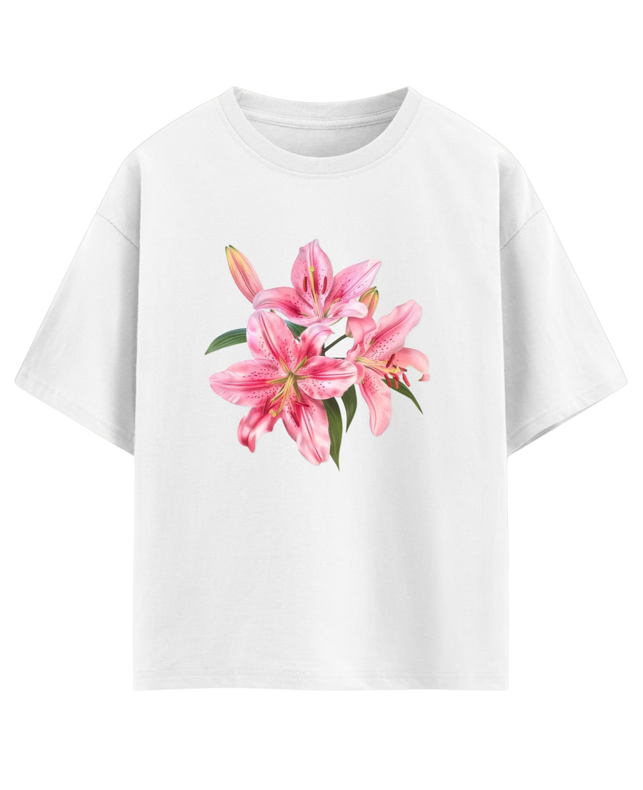 White Oversized T-shirt Front Design
