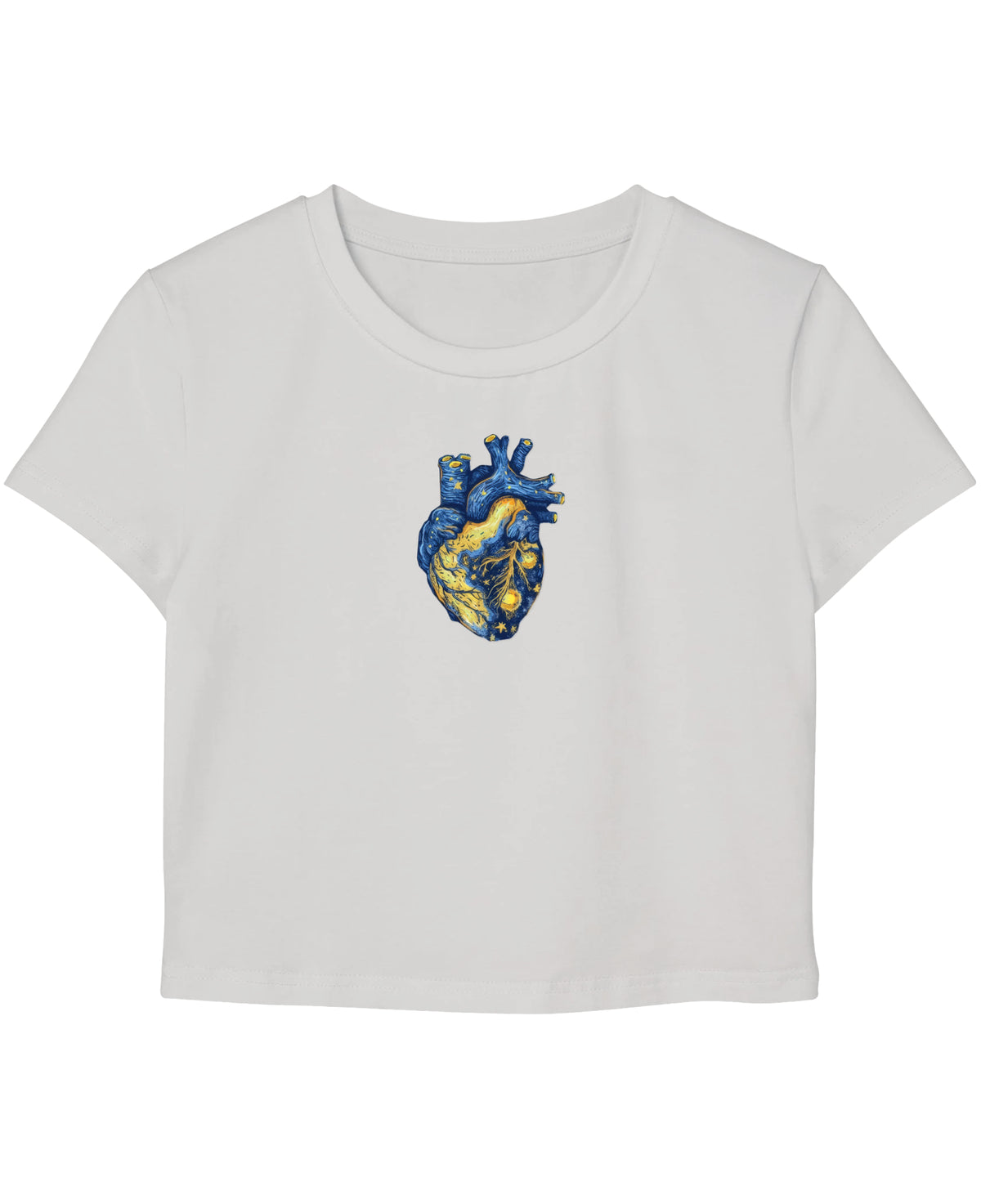 White Baby Tee Front Design
