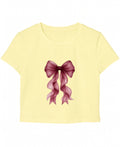 Butter Yellow Baby Tee Front Design