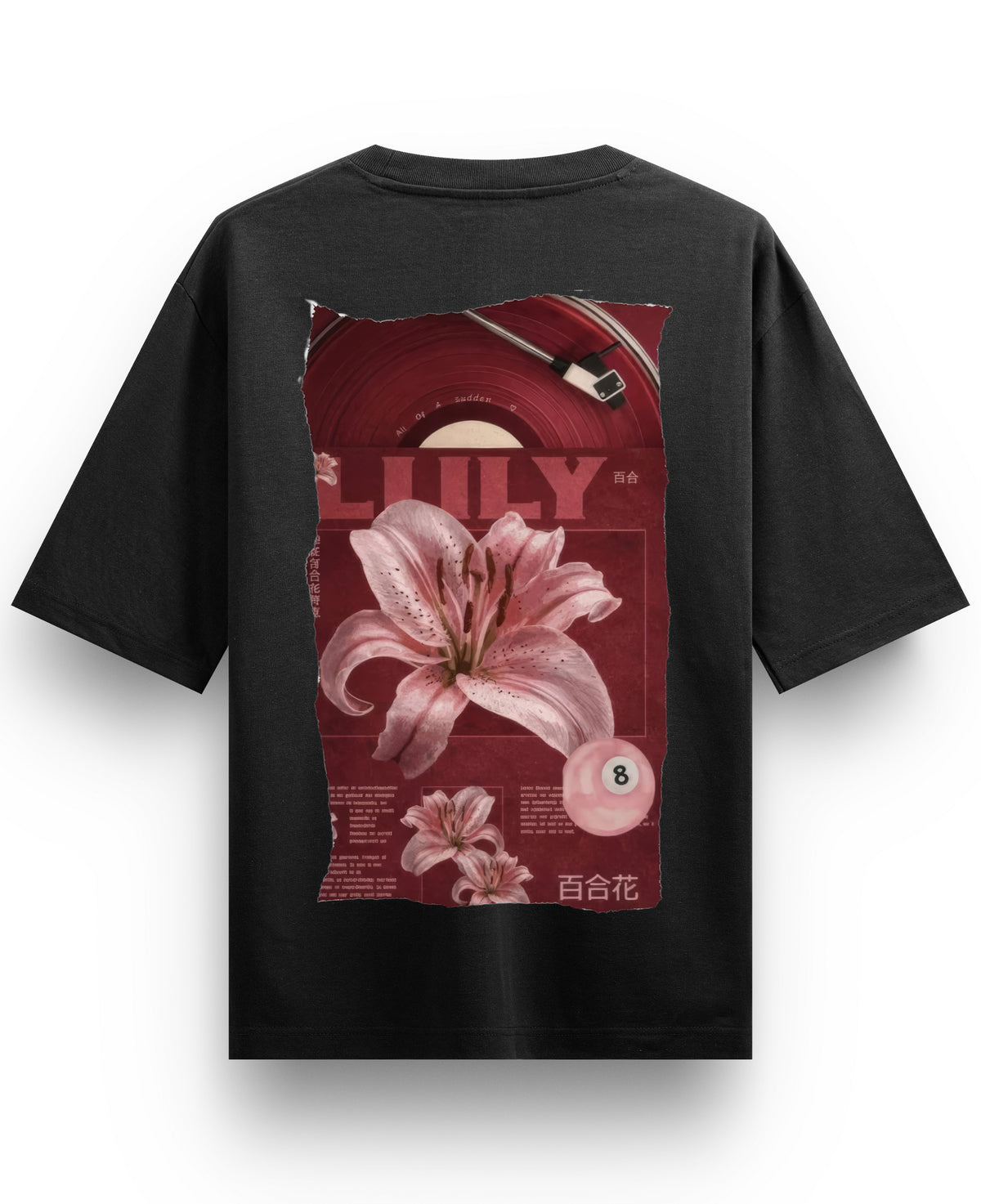 Black Oversized T-shirt Back Design