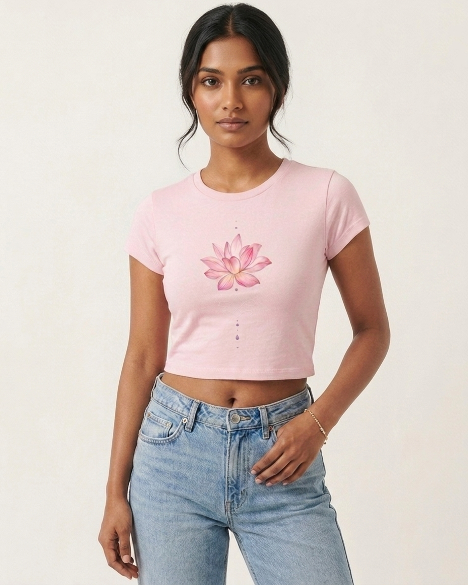 Lotus - Pink Baby Tee